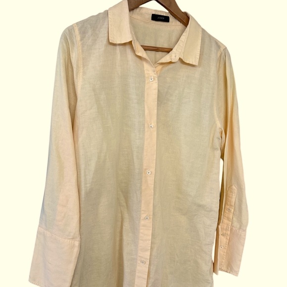 J Crew Relaxed Fit Linen Beach Shirt - Picture 5 of 10
